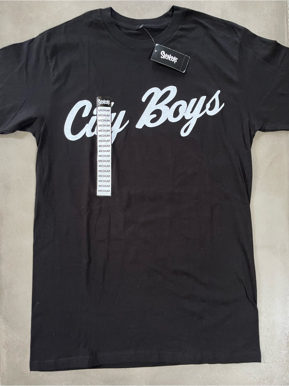 Hoodville City Boys Graphic Tee Black Slogan Homies Be Glad Oops Be Mad Size M - Picture 2 of 5